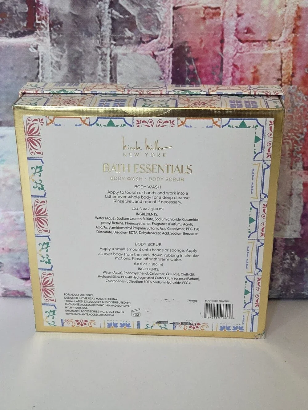Nicole Miller NY Bath Essentials Gift Set NIB